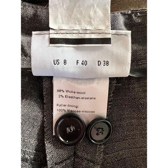 Akris Punto Bootcut Women’s Wool Pant Trousers Gray Size 8 Classic Officewear - Picture 5 of 5